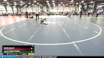 130 lbs Rd# 8- 12:30pm Saturday Final Pool - Nate Keller, M2TC Blue vs Noah Howk Erwin, Iowa Black