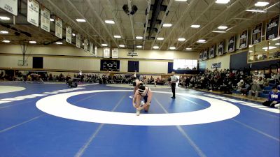 285 lbs Quarterfinal - Nathan Ickes, Johnson & Wales vs Lukas Cylwik, Trinity