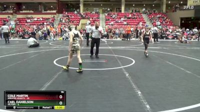 76 lbs Round 3 (6 Team) - Cole Martin, Greater Heights vs Cael Danielson, Victory