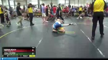 100 lbs Semis & 1st Wrestleback (8 Team) - Kieran Beach, Steel Valley vs Cole Cichoki, Peer Pressure Elite