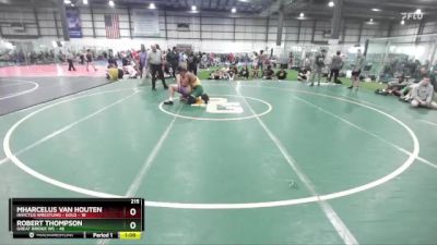 215 lbs Round 1 (4 Team) - Robert Thompson, GREAT BRIDGE WC vs Mharcelus Van Houten, INVICTUS WRESTLING - GOLD