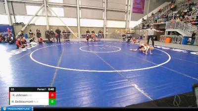 53 lbs Semifinal - Ryddik Johnson, Eastern Oregon Elite vs Henry DeBeaumont, Moses Lake WC