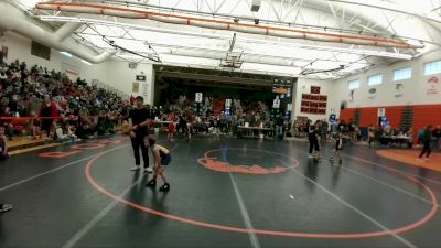 43 lbs Round 5 - Carter Enis, Thermopolis Wrestling Club vs Rex Romero, Powell Wrestling Club