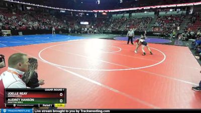 Girls 100 lbs Champ. Round 1 - Joelle Reay, Neenah Girls vs Audrey Hanson, Grafton Girls