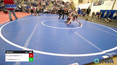 73 lbs Rr Rnd 2 - Mason Cunningham, Barnsdall vs Chase Gabbard II, Jenks Trojan Wrestling Club