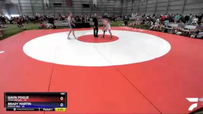 160 lbs Placement Matches (16 Team) - Gavin Pogue, Team Oregon vs Brady Martin, Kansas Red