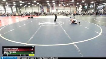 92 lbs Rd# 7- 10:45am Saturday Final Pool - Weston Porter, Agression Legionaries vs Beau Fennick, PA Silver