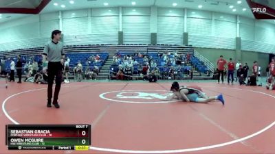 102 lbs Round 3 (6 Team) - Sebastian Gracia, Portage Wrestling Club vs Owen McGuire, HSE Wrestling Club