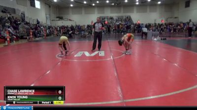 95 lbs Quarterfinal - Chase Lawrence, Pinnacle Wrestling Club vs Knox Young, Team Valley