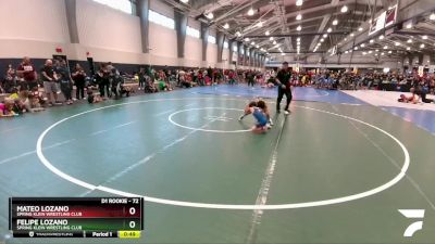 72 lbs Semifinal - Felipe Lozano, Spring Klein Wrestling Club vs Mateo Lozano, Spring Klein Wrestling Club