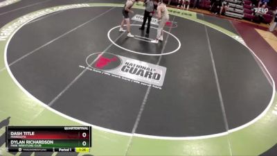 170 lbs Quarterfinal - Dylan Richardson, Park Wrestling Club vs Dash Title, Minnesota