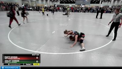 100 lbs Cons. Round 2 - Kinley Harker, Kobra Kai Training vs Matti Givens, Best Trained Wrestling