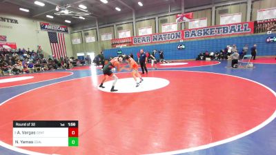 140 lbs Round Of 32 - Anthony Vargas, Central vs Nicholas Yamas, Coalinga