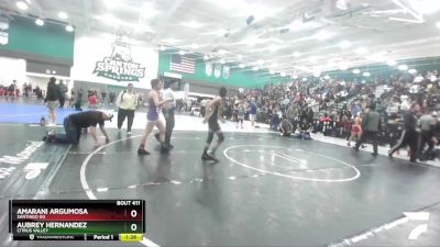 121 lbs Quarterfinal - Aubrey Hernandez, Citrus Valley vs Amarani Argumosa, Santiago GG