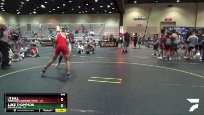 140 lbs Round 5 (6 Team) - JT Hill, American Gladiators-Venom vs Luke Thompson, Donahue WA
