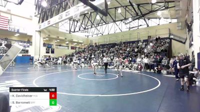 107 lbs Quarterfinal - Kole Davidheiser, Faith Christian Academy vs Salvatore Borrometi, St. Peter's Prep