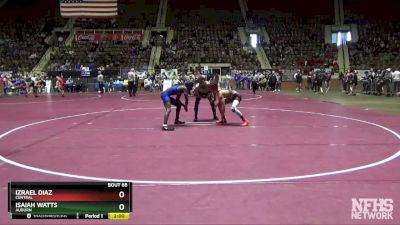 132 lbs Quarterfinal - Isaiah Watts, Auburn vs IZRAEL DIAZ, Central