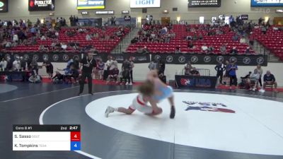 92 kg Cons 8 #1 - Sonny Sasso, Southeast Regional Training Center, Inc vs Karson Tompkins, Texas