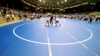 80 lbs Consi Of 4 - Konnor Green, Lawrence Elite vs Carson Bowline, Coweta Tiger Wrestling