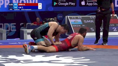 86 kg Qualif. - Myles Nazem Amin, San Marino vs Zushen Lin, China