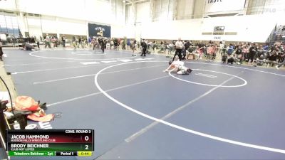 78 lbs Cons. Round 3 - Jacob Hammond, Hudson Falls Wrestling Club vs Brody Beichner, Club Not Listed