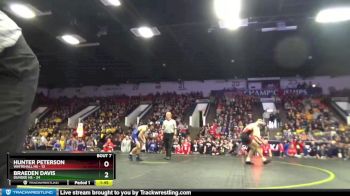 138 lbs Finals (8 Team) - Kaden Chinavare, Dundee HS vs Blake English, Whitehall HS