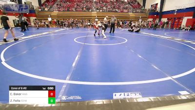 80 lbs Consi Of 8 #2 - Chance Baker, Morris Wrestling Association vs Zachariah Felts, Fort Gibson Youth Wrestling