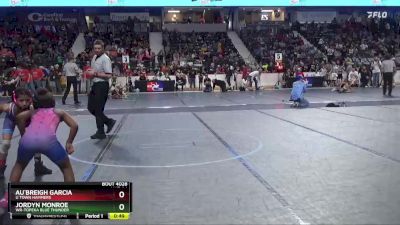 70 lbs Quarterfinal - Jordyn Monroe, WR-Topeka Blue Thunder vs Au`Breigh Garcia, U Town Hammers