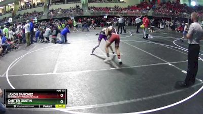 120 lbs Champ. Round 1 - Jaxon Sanchez, Scottsbluff Wrestling Club vs Carter Gustin, GI Grapplers