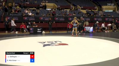 50 lbs Quarterfinal - Jaslynn Gallegos, Cardinal Wrestling Club vs Sage Mortimer, Titan Mercury Wrestling Club (TMWC)