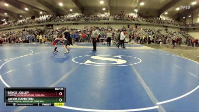 80 lbs Cons. Round 4 - Jacob Hamilton, Team Central Wrestling Club-AAA vs Bryce Jolley, Clinton Youth Wrestling Club-AAA