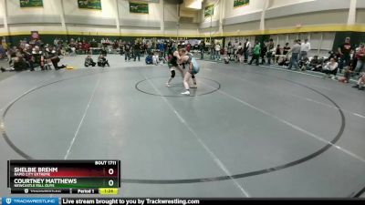 124 lbs Quarterfinal - Shelbie Brehm, Rapid City Extreme vs Courtney Matthews, Newcastle Fall Guys