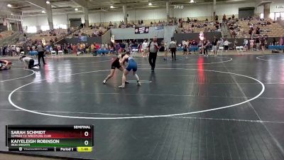 118 lbs Semifinal - Sarah Schmidt, Sumner Co Wrestling Club vs Kaiyeleigh Robinson, Iron Knights