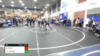 285 lbs Cons. Round 4 - Najon Gillespie, Madison High School vs Marcus Ochoa, Serrano