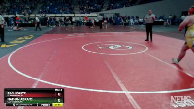 4A-285 lbs Cons. Round 1 - Nathan Abrams, Cottage Grove vs Zach White, Klamath Union