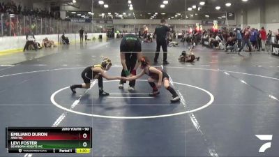 55 lbs Cons. Round 4 - Miles Kennedy, Pack Elite vs Reed Foss, Glen Lake