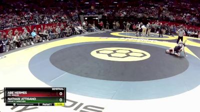 D3-126 lbs Semifinal - Abe Hermes, Mil. Edison vs Nathan Attisano, Legacy Christian