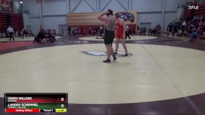 285 lbs Cons. Round 2 - Owen Willers, Simpson vs Landen Schemmel, Cornell College