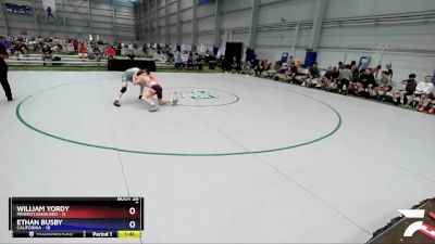 106 lbs 4th Wrestleback (16 Team) - William Yordy, Pennsylvania Red vs Ethan Busby, California