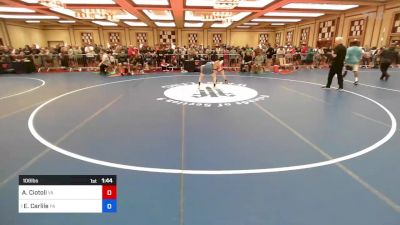 106 lbs 5th Place - Anthony Ciotoli, Va vs Erik Carlile, Pa