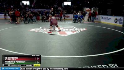 Girls 235 lbs Cons. Round 1 - KD Obtinario, W. F. West (Girls) vs Katherine Petersen, Tahoma (Girls)