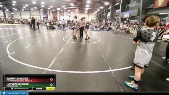 88 lbs Rd# 7- 10:45am Saturday Final Pool - Sammy Sanchez, California National Team vs Hayden Schwab, Minion Black