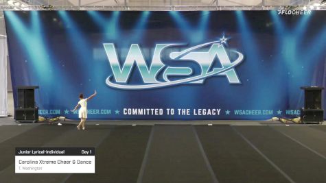 Carolina Xtreme Cheer & Dance - T. Washington [2022 Junior Lyrical-Individual Day 1] 2022 WSA Birmingham