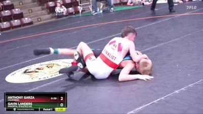 105 lbs 1st Place Match - Gavin Landers, Immortal Athletics WC vs Anthony Garza, California