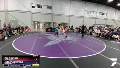 285 lbs Quarters & 1st Wb (16 Team) - Cal Chapman, Michigan Blue vs JaQuavian Daniels, Georgia Red