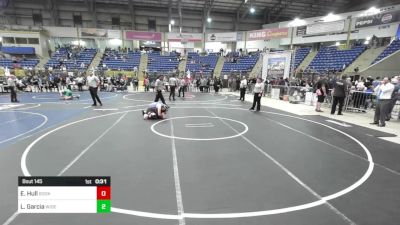 145 lbs 5th Place - Eva Hull, Bookcliff Middle School vs Lillianna Garcia, Widefield Wrestling Club