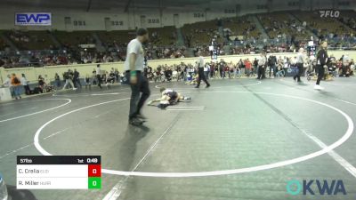 57 lbs 3rd Place - Chloe Crelia, Elgin Wrestling vs Riley Miller, Hurricane Wrestling Academy