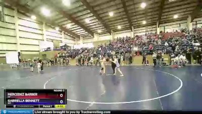 95-100 lbs Round 2 - Mercedez Barber, MT vs Gabriella Bennett, WY