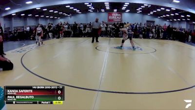 77 lbs Quarterfinal - Kanoa Saferite, Nova WC vs Paul Regalbuto, Nova WC