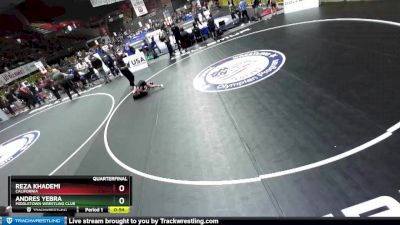 67 lbs Quarterfinal - Reza Khademi, California vs Andres Yebra, Middletown Wrestling Club